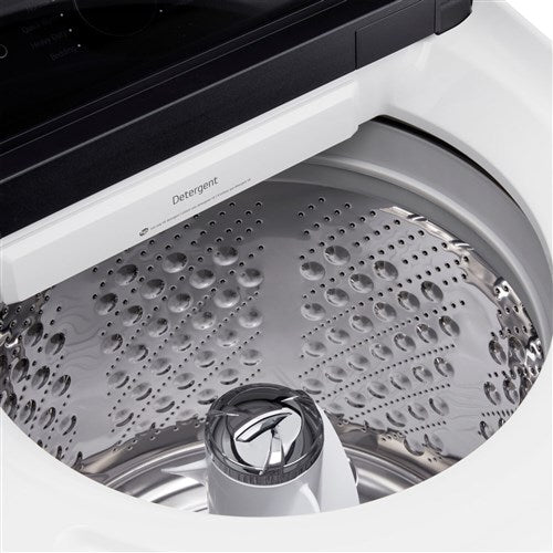 LG - 5.5 CF Top Load Washer, TurboWash 3D, Wi-Fi, Easy Unload, Agitator - WT8405CW