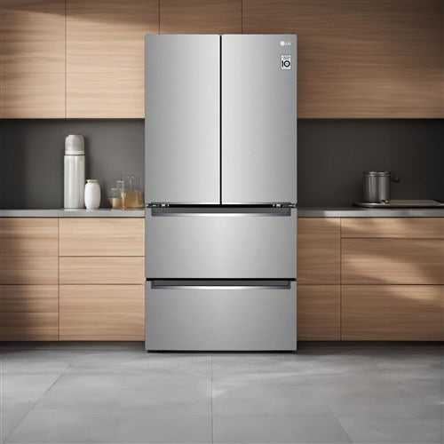 LG - 19 CF 4-Door Counter Depth French Door Refrigerator, 33" - LRMNC1803S