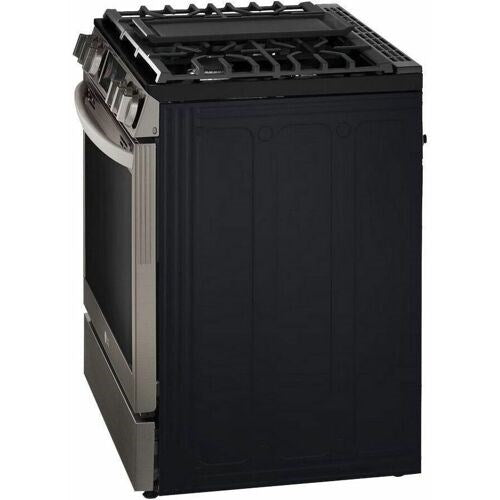 LG - 6.3 CF Gas Single Oven Slide-In Range, Instaview, Air Fry, ProBake,ThinQ - LSGL6335D