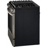 LG - 6.3 CF Gas Single Oven Slide-In Range, Instaview, Air Fry, ProBake,ThinQ - LSGL6335D