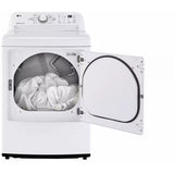 LG - 4.3 CF Top Load Washer (WT7005CW) & 7.3 Electric Dryer (DLE7000W) - WT7005CW-E-KIT