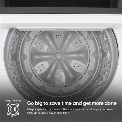 LG - 5.0 CF Top Load Washer, TurboWash3D, Wi-Fi, Easy Unload - WT8200CW