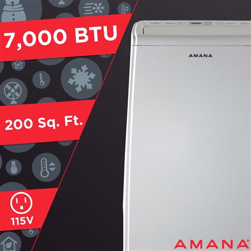 AMANA - 6,000 BTU Portable AC | AMAP064AW