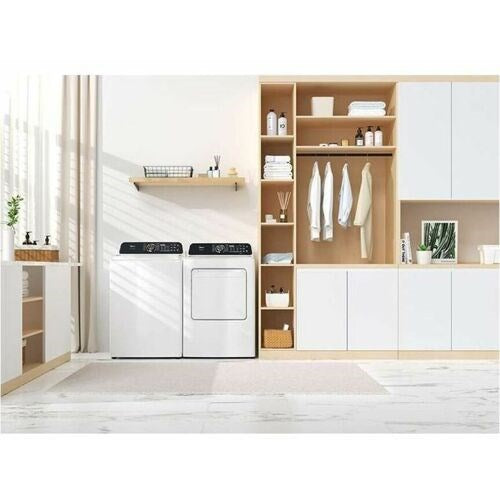 Midea - 4.5 CF Top Load Washer, Impeller, Stainless Tub - MLTW45M4BWW