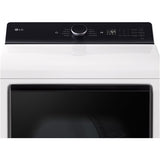 LG - 7.3 CF Electric Dryer, Wi-Fi, Easy Load, AI Sensor Dry - DLE8400WE