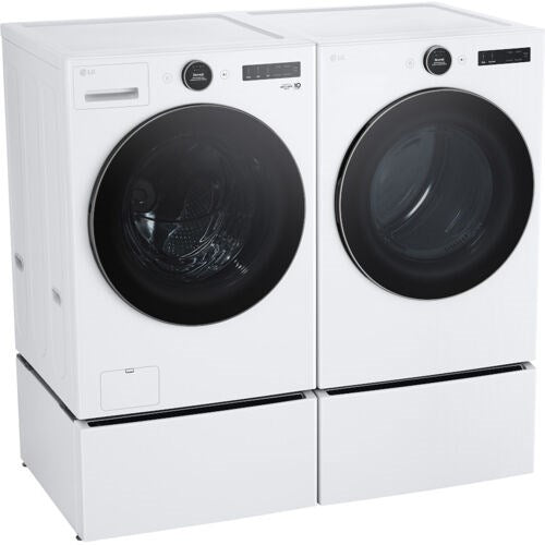 LG - 4.5 CF Ultra Large Capacity Front Load Washer with AIDD, Steam, Wi-Fi - WM5500HWA