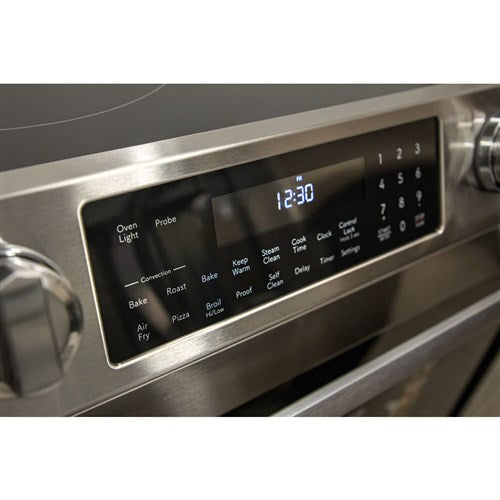 Sharp - 6.3 CF / 30" Electric Slide-In Range, Convection, AirFry - SSR3065JS