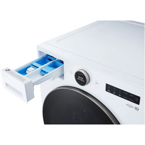 LG - 4.5 CF Ultra Large Capacity Front Load Washer with AIDD, Steam, Wi-Fi - WM5500HWA