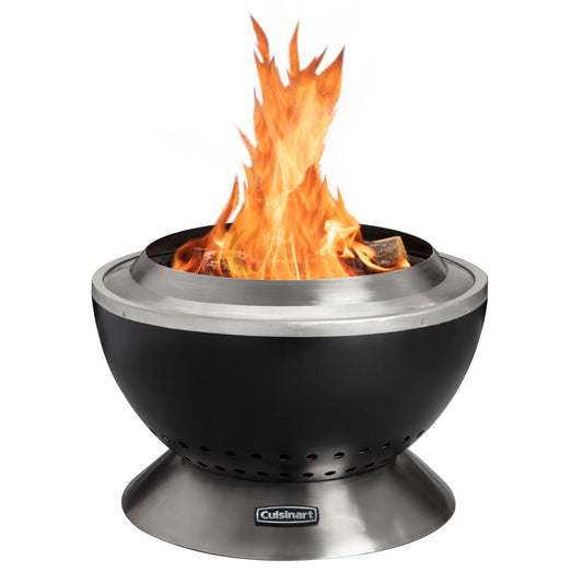 Cuisinart - Cleanburn Outdoor Fire Pit, Smokeless, Easy Clean Ash Tray - Stainless