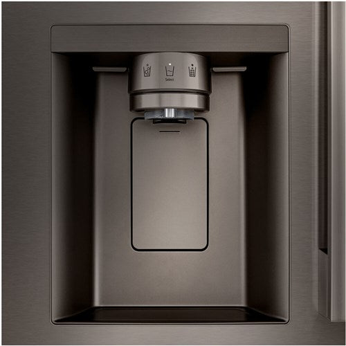 LG - 25 CF Standard Depth Max French Door with Dual Handle, 33 Wide, Dual Ice - LF25H6330D