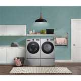 LG - 4.5 CF Ultra Large Capacity Front Load Washer with AIDD, Steam, Wi-Fi - WM5500HVA
