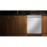 LG - 24" Front Control Dishwasher, 48 dBA, QuadWash, EasyRack Plus, 3rd Rack - LDFN4542W