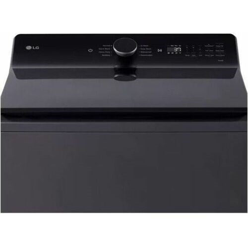 LG - 5.5 CF Top Load Washer, TurboWash 3D, Wi-Fi, Easy Unload, Agitator - WT8405CB