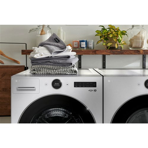 LG - 7.4 CF Ultra Large Capacity Electric Dryer w/ Sensor Dry and TurboSteam - DLEX5500W