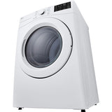 LG - 7.4 CF Ultra Large Capacity Electric Dryer with Sensor Dry, NFC Tag On - DLE3470W