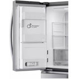 LG - 25 CF Counter Depth Max French Door with Dual Handle, Convertible Drawer - LF25G8330S