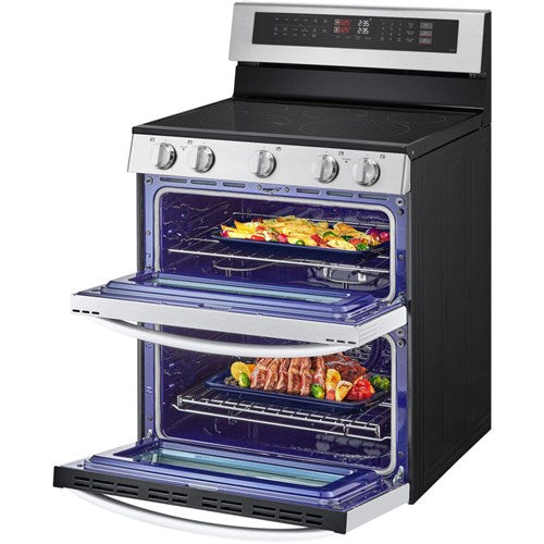 LG - 7.3 CF / 30" Double Electric Range, ProBake Convection, Air Sious Vide - LDEL7324SE