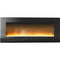 Cambridge - 56" Wall Mount Electronic Fireplace with Crystal Rocks - Black