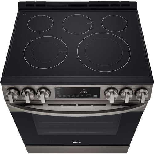 LG - 6.3 CF Electric Single Oven Slide-In Range, Air Fry, ThinQ, Self Clean - LSEL6333D