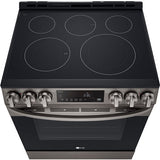 LG - 6.3 CF Electric Single Oven Slide-In Range, Air Fry, ThinQ, Self Clean - LSEL6333D