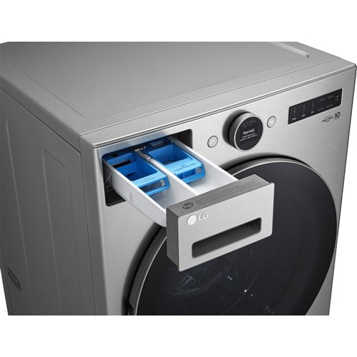 LG - 4.5 CF Ultra Large Capacity Front Load Washer with AIDD, Steam, Wi-Fi - WM5500HVA
