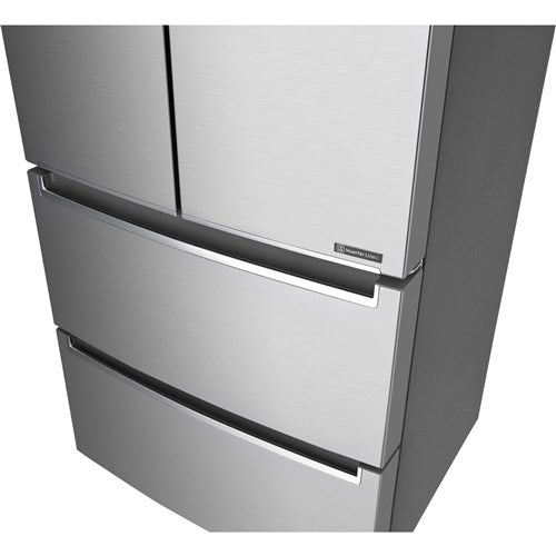 LG - 19 CF 4-Door Counter Depth French Door Refrigerator, 33" - LRMNC1803S