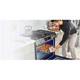 LG - 6.3 CF Gas Single Oven Slide-In Range, Instaview, Air Fry, ProBake,ThinQ - LSGL6335D