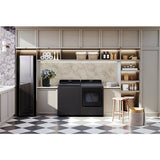 LG - 7.3 CF Gas Dryer, LCD Digital Dial Control, Wi-Fi, Easy Load, Steam - DLGX8601BE