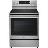 LG - 6.3 CF / 30" Smart Electric Range, New Handle, AirFry, InstaView, ESTAR - LREN6325XE