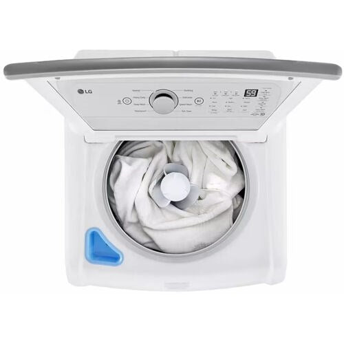 LG - 4.8 Top Load Washer (WT7155CW) & 7.3 CF Electric Dryer (DLE7150W) - WT7155CW-E-KIT
