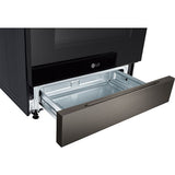LG - 6.3 CF Electric Single Oven Slide-In Range, Air Fry, ThinQ, Self Clean - LSEL6333D