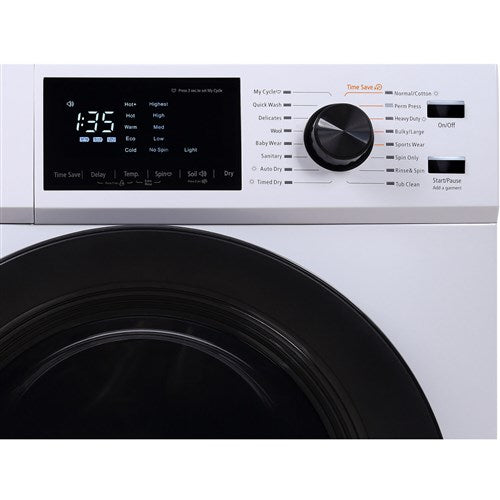 Magic Chef - 2.7 Cu Ft Washer Dryer Combo - White - MCSCWD27W5