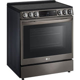 LG - 6.3 CF Electric Single Oven Slide-In Range, Instaview, Air Fry, ESTAR - LSEL6335DE
