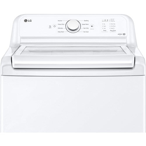 LG - 4.1 CF Ultra Large Capacity Top Load Washer, Agitator - WT6105CW