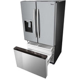 Midea - 29 CF 3-Door French Door, Dual Ice Maker, Water and Ice Dispenser, ESTAR - MRF29D6AST
