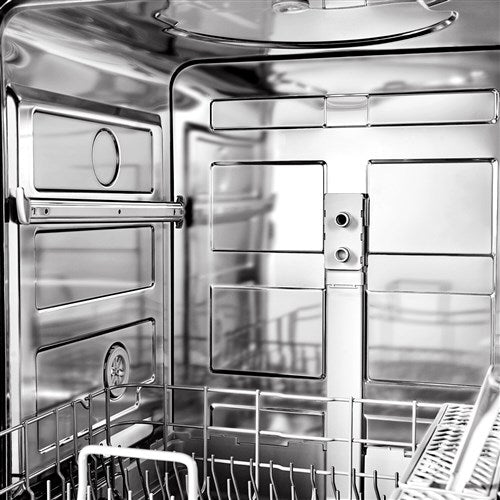 Midea - 24" Front Control Dishwasher, 52 dBA, Hybrid Tub - MDF24P1BWW