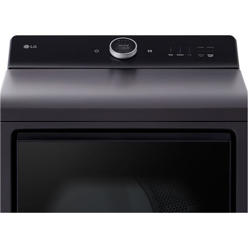 LG - 7.3 CF Gas Dryer, LCD Digital Dial Control, Wi-Fi, Easy Load, Steam - DLGX8601BE