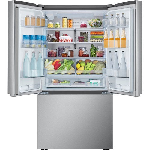 LG - 27 CF Standard Depth Max 3 Door Refrigerator,Pocket Handle,InternalWater - LRFLC2716S