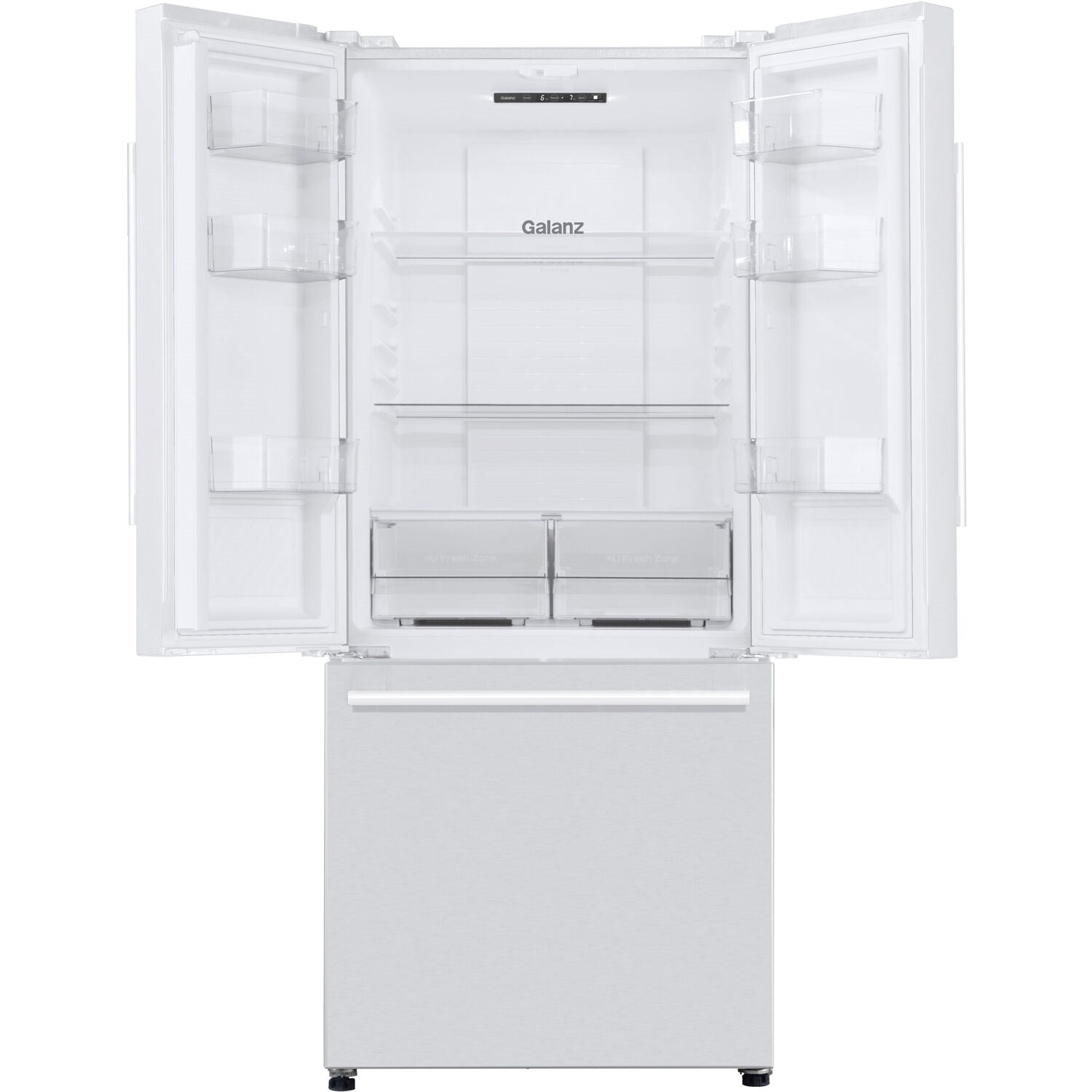 GALANZ - 16 CF French Door Refrigerator - GLR16FWEE16
