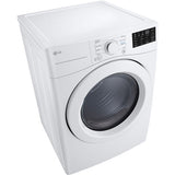 LG - 7.4 CF Ultra Large Capacity Electric Dryer with Sensor Dry, NFC Tag On - DLE3470W