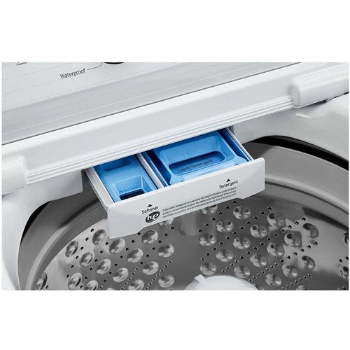 LG - 4.3 CF Ultra Large Capacity Top Load Washer with Agitator - WT7005CW