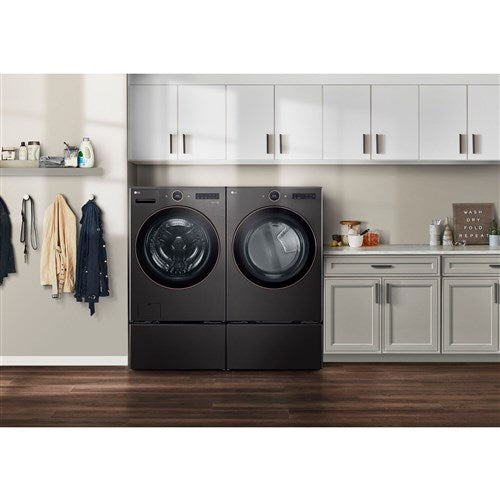 LG - 5.0 CF Ultra Large Capacity Front Load Washer, TurboWash360, Steam, Wifi - WM6500HBA