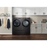LG - 5.0 CF Ultra Large Capacity Front Load Washer, TurboWash360, Steam, Wifi - WM6500HBA