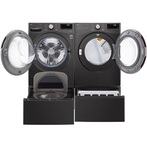 LG - 4.5 CF Front Load Washer (WM4000HBA) & 7.4 CF Electric Dryer (DLEX4000B) - WM4000HBA-E-KIT