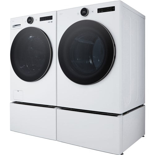 LG - 4.5 CF Front Load Washer (WM5500HWA) & 7.4 CF Electric Dryer (DLEX5500W) - WM5500HWA-E-KIT