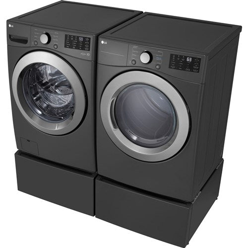 LG - 5.0 CF Front Load Washer (WM3470CM) & 7.4 CF Electric Dryer (DLE3470M) - WM3470CM-E-KIT