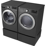 LG - 5.0 CF Front Load Washer (WM3470CM) & 7.4 CF Electric Dryer (DLE3470M) - WM3470CM-E-KIT