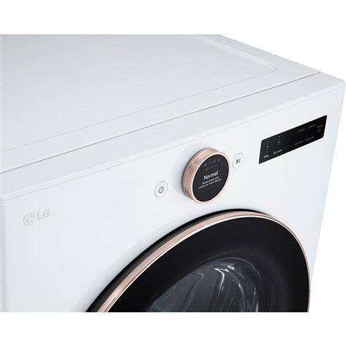 LG - 7.4 CF Ultra Large Capacity Gas Dryer w/ Sensor Dry, TurboSteam, Wi-Fi - DLGX6501W