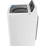 Midea - 4.4 CF Top Load Washer, Agitator, Stainless Tub - MLTW44A4BWW