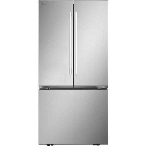 LG - 25 CF Standard Depth Max French Door with Dual Handle, 33 Wide - LF25H6200S